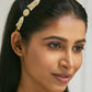 Nuyug 22K Gold-Plated Kundan & Pearls Studded Matha Patti with Regal Motifs Head Jewellery | Swadesiicart
