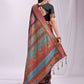 Shree Shyam Fashion Vastraloom Black Linen Cotton Saree