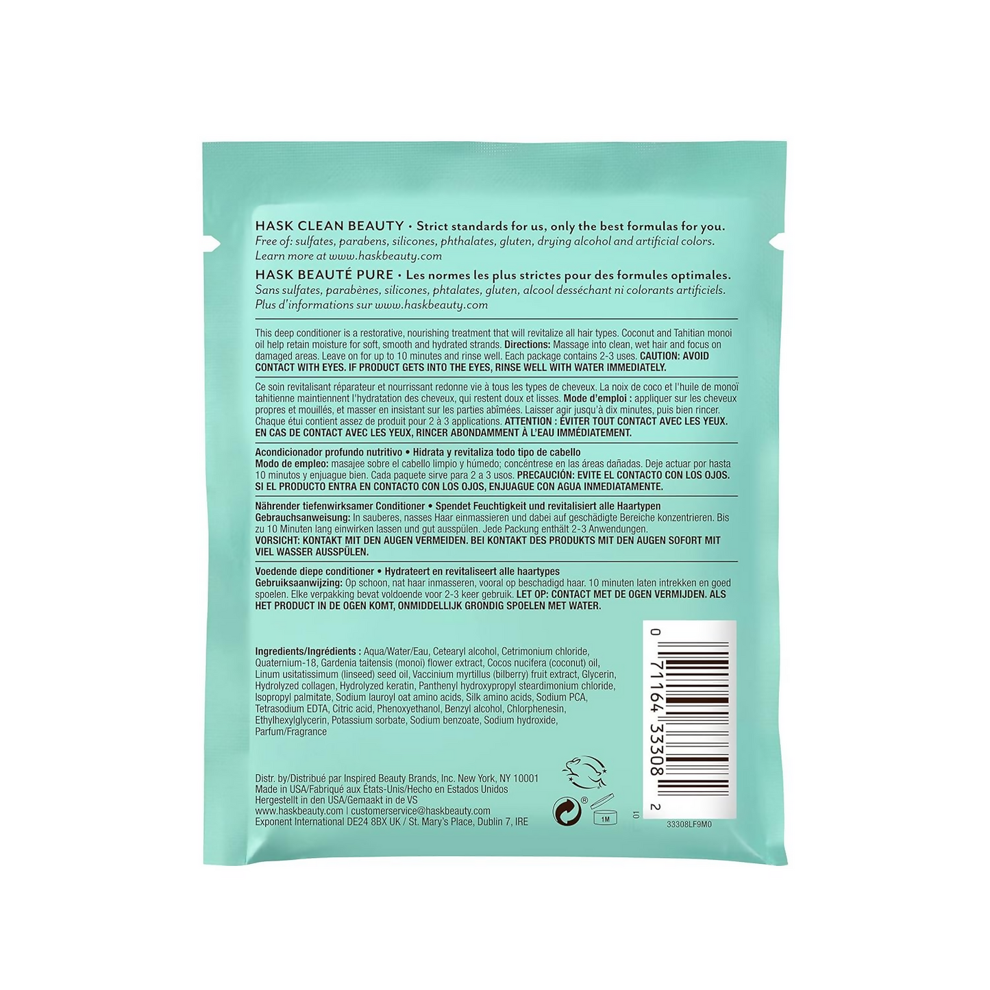 HASK Monoi Coconut Oil Nourishing Deep Conditioning | Swadesiicart