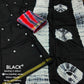 Black Chanderi Cotton Block Print Saree with Unstitched Blouse - Hiral Fashion | Swadesiicart