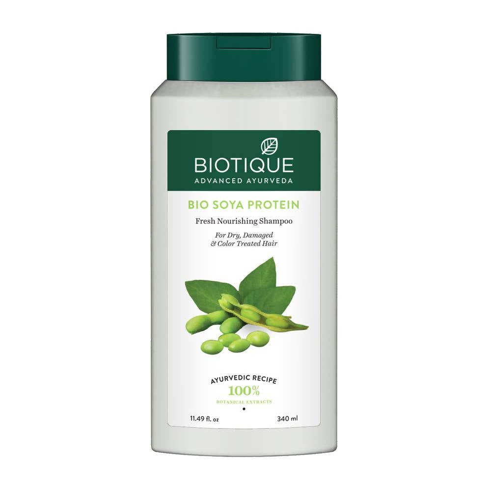 Biotique Advanced Ayurveda Bio Soya Protein Fresh Nourishing Shampoo 340Ml