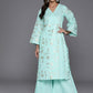 Ahalyaa Women's Traditional wear Kurta Set - Summer Blue | Swadesiicart