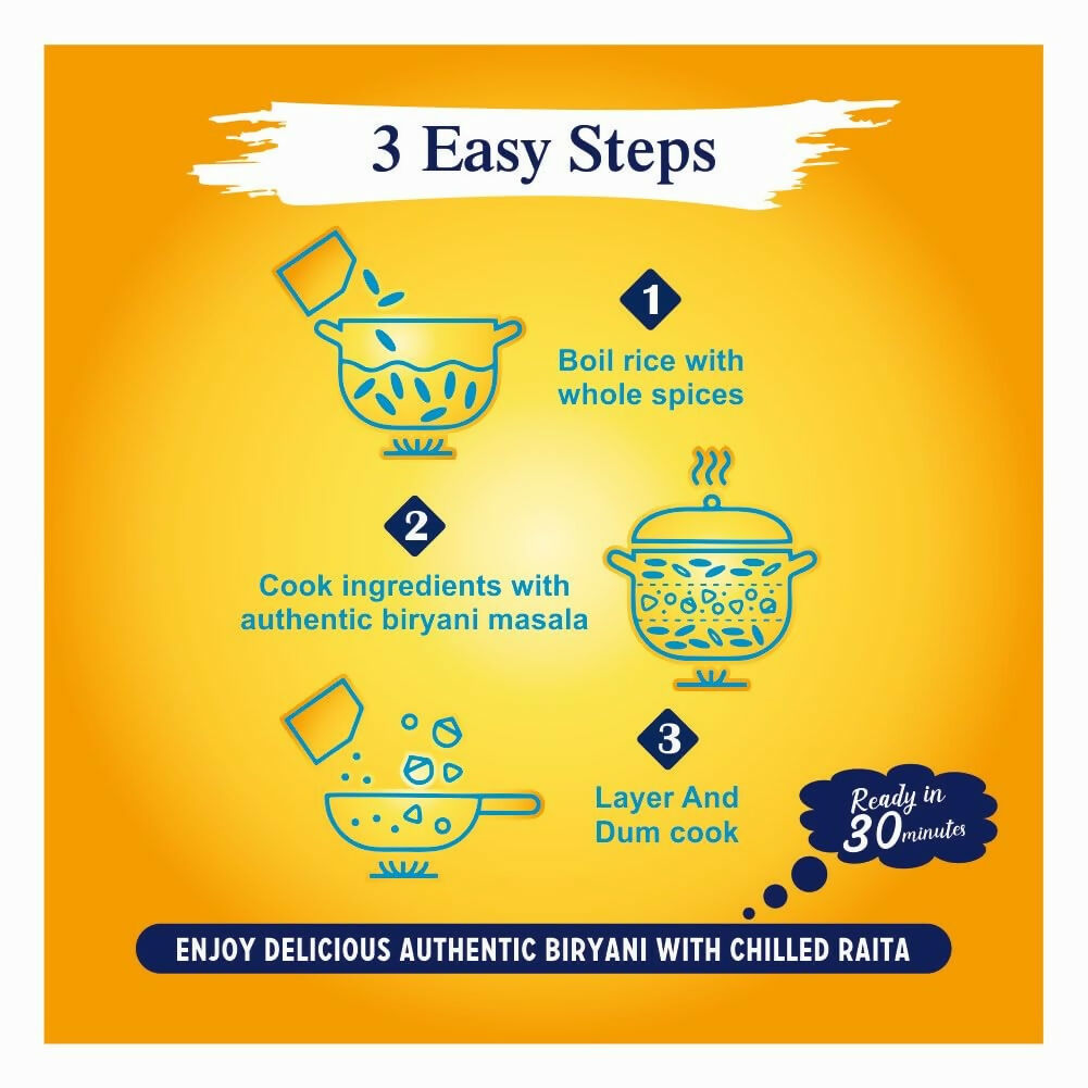 Mama's love Biryani Kit Hyderabadi - Authentic Recipe - Swadesiicart