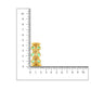 Women's Natural Green Stone with Moissanite Diamond earrings - Ruby Raang | Swadesiicart