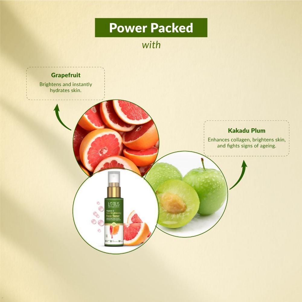 Lotus Botanicals 100x Vitamin C Skin Brightening Face Toner | Swadesiicart