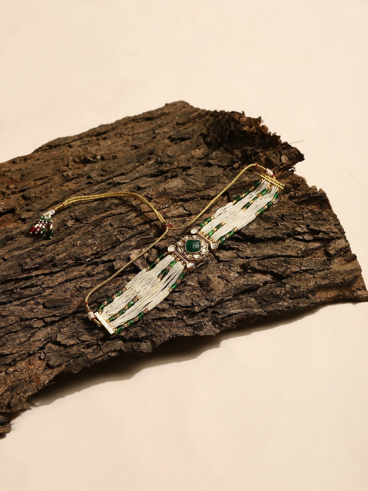 Women's Gold-Polished Necklace - Ruby Raang | Swadesiicart