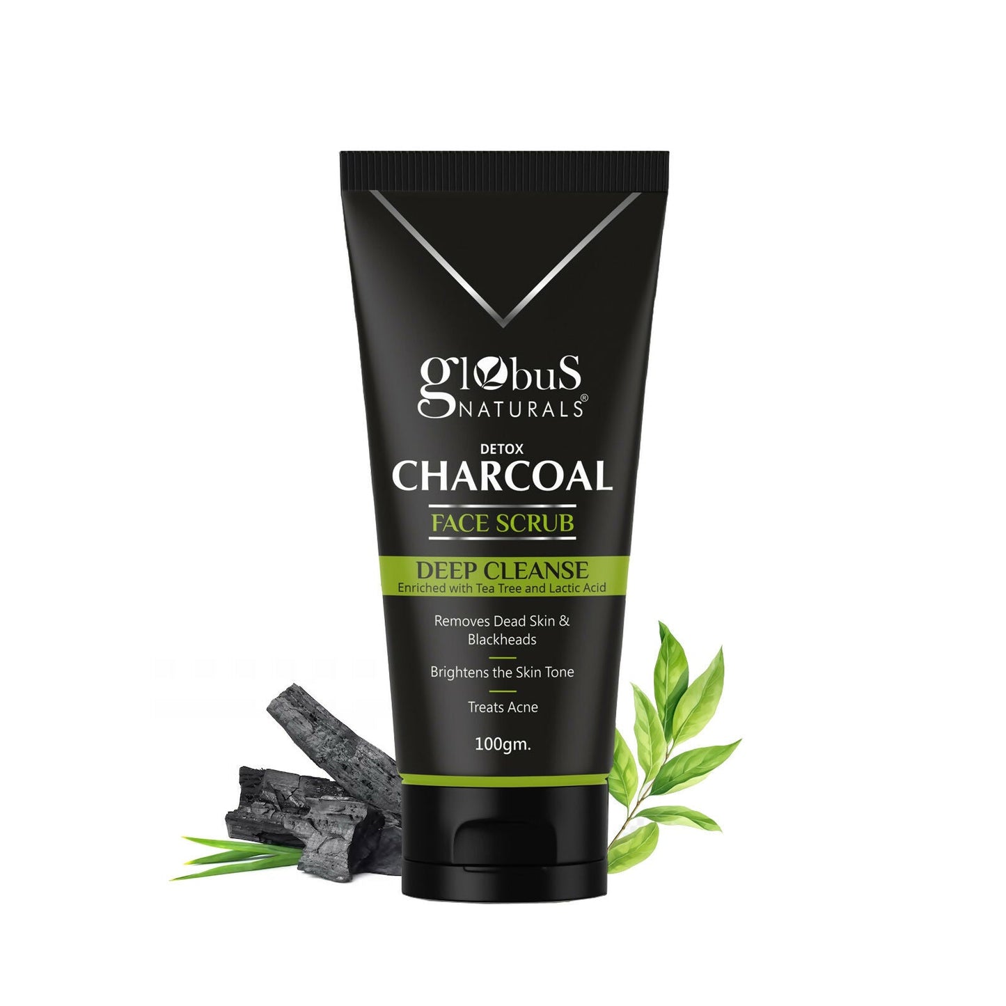 Globus Naturals Charcoal Scrub | Swadesiicart