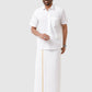 Ramraj Cotton Mens Half Sleeve White Shirt Plus Size - Samrat Cotton | Swadesiicart