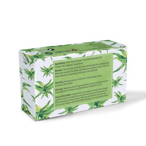 Mirah Belle Aloe Vera Tea Tree Anti Acne Soap - Swadesiicart