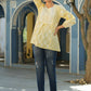 Juniper Women's Lemonyellow Printed A-Line Tunic | Swadesiicart