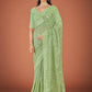 Vamsee Green Georgette Designer Saree - Swadesiicart