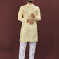Anaita Yellow Embroidered Silk Straight Kurta