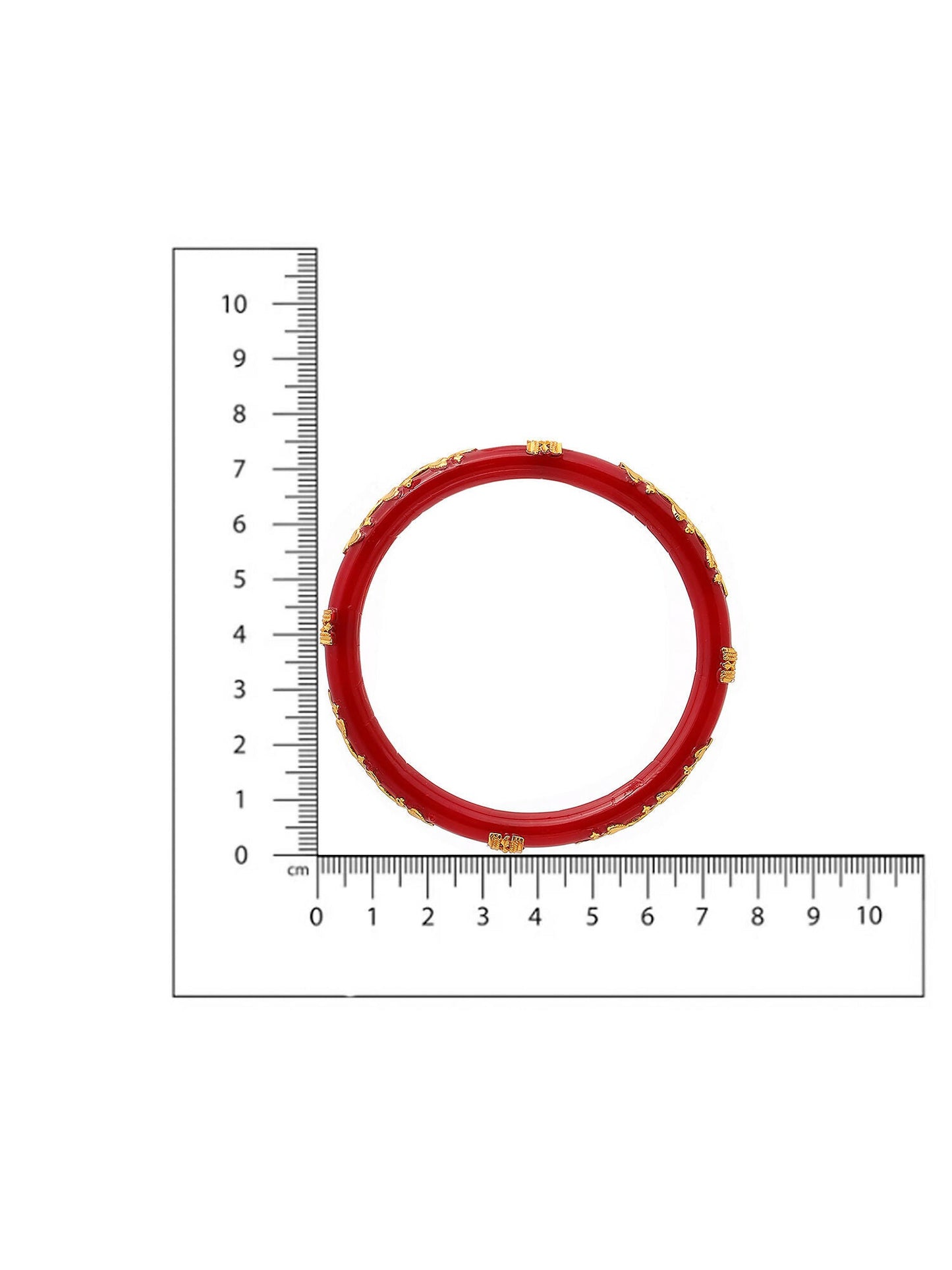 Ruby Raang Red Traditional Bangle | Swadesiicart