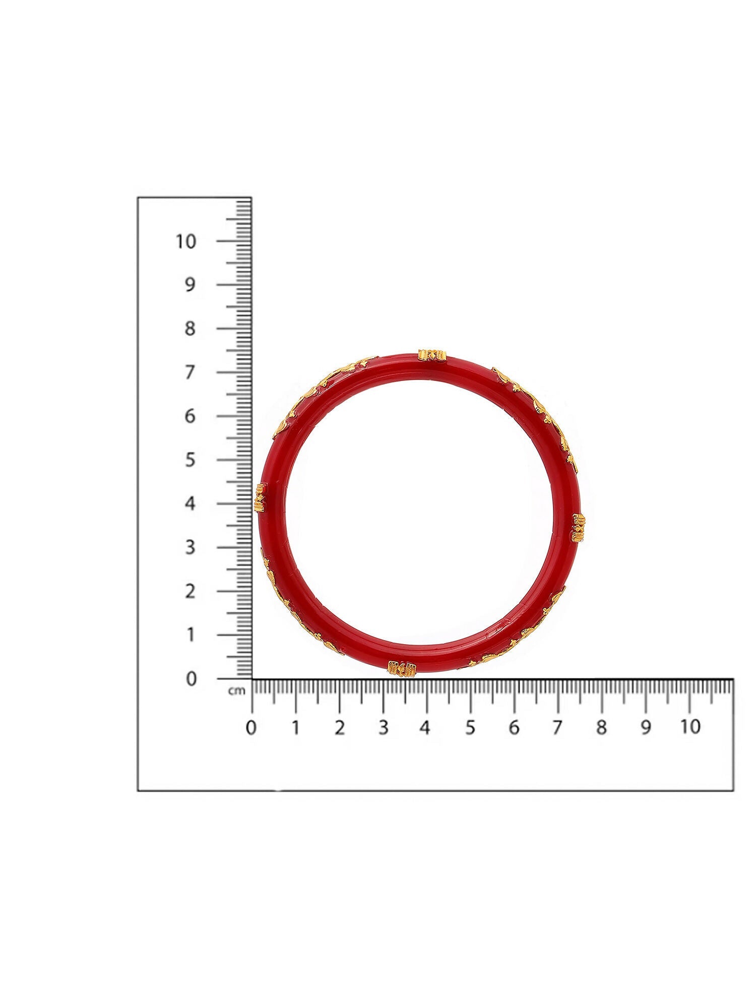 Ruby Raang Red Traditional Bangle | Swadesiicart