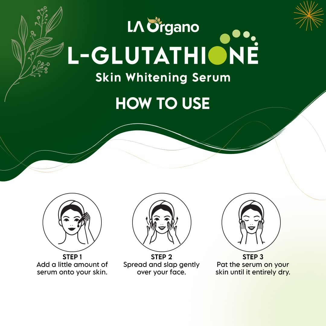 LA Organo L-Glutathione Serum For Skin Whitening | Swadesiicart