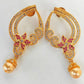 Pink CZ Designer Earrings - Swadesiicart