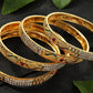 Mominos Fashion Kamal Johar AD Golden Bangles Set