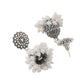 NVR Women Silver Toned Dome Shaped Jhumkas Earrings | Swadesiicart
