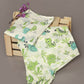 Breathables White Blue-Green Animal Cotton Nightsuit | Boys & Girls Kids