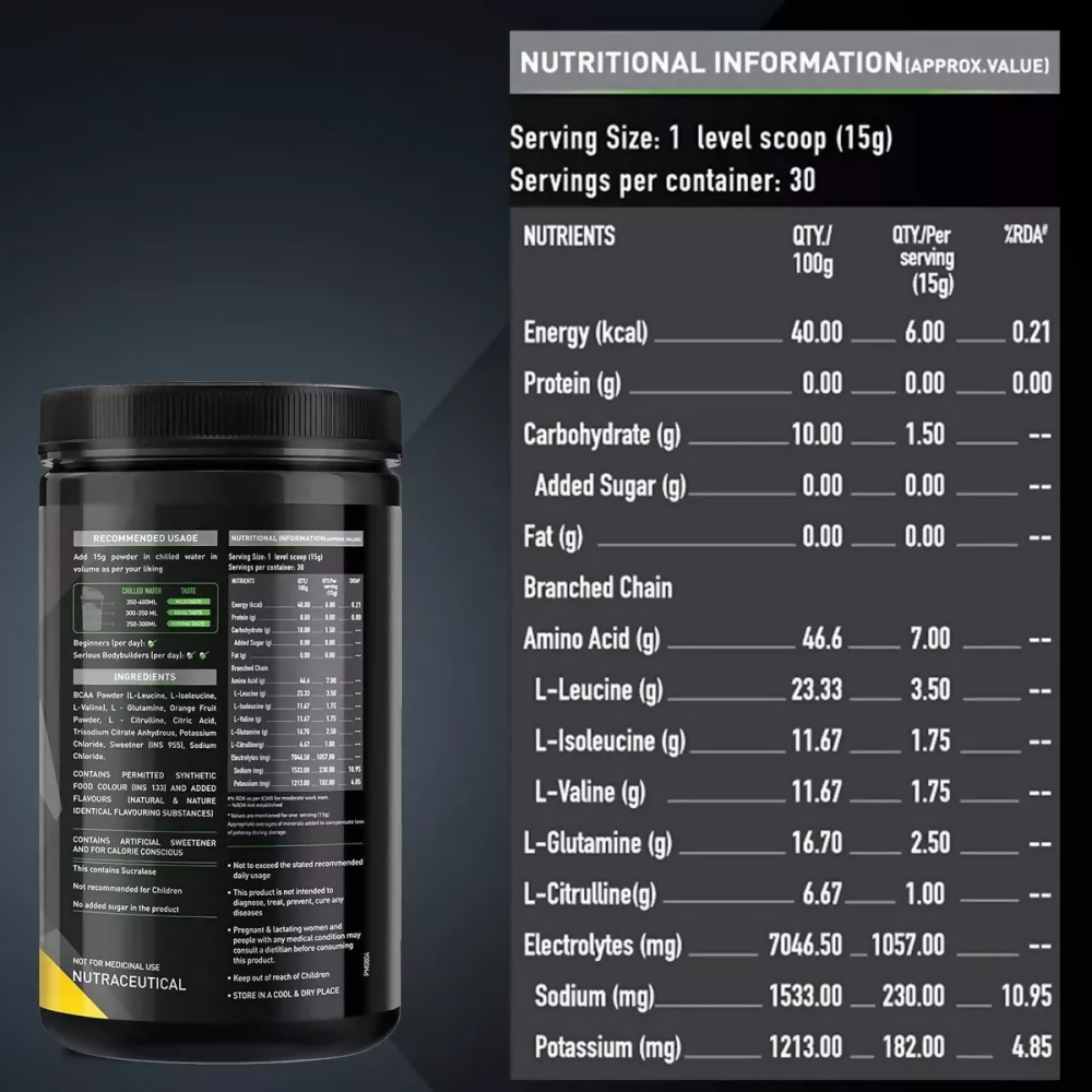 MuscleBlaze Bcaa Pro Bluberry Lemonade | Swadesiicart