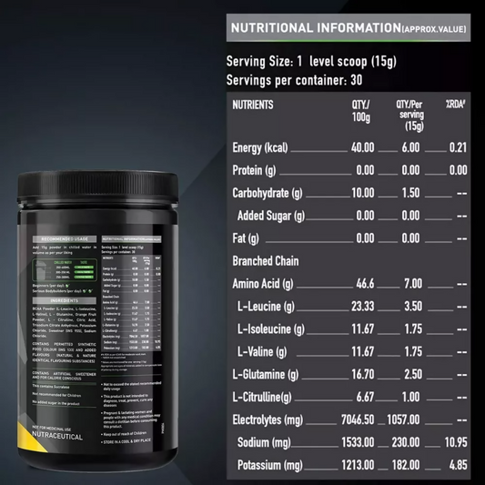MuscleBlaze Bcaa Pro Bluberry Lemonade | Swadesiicart
