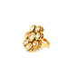 Kundan Flower Ring (gold) - Ruby Raang | Swadesiicart