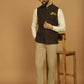 Even Apparels Pure Wool Nehru Jacket - Brown | Swadesiicart