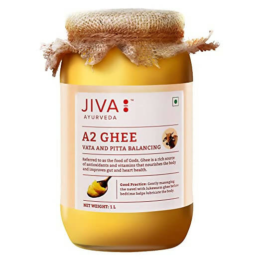 Jiva Ayurveda A2 Gir Desi Cow Ghee Combo | Certified Pure Cow Ghee | Traditional Bilona Method Ghee | Swadesiicart