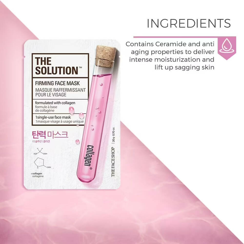 The Face Shop The Solution Firming Face Mask - Korean Skincare | Swadesiicart