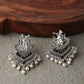 Mominos Fashion Johar Kamal Silver Barrat Earrings