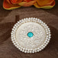 Joban Fashion Women Round Shape Silver Tone Ring | Swadesiicart