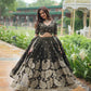 Lorenvalley Mahendi Rangoli Silk Heavy Sequins & Thread Embroidered work Lehenga Choli | Swadesiicart