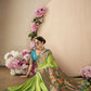 Vishnu Weaves Women's Pista Paithani Silk Saree with Blouse - Swadesiicart