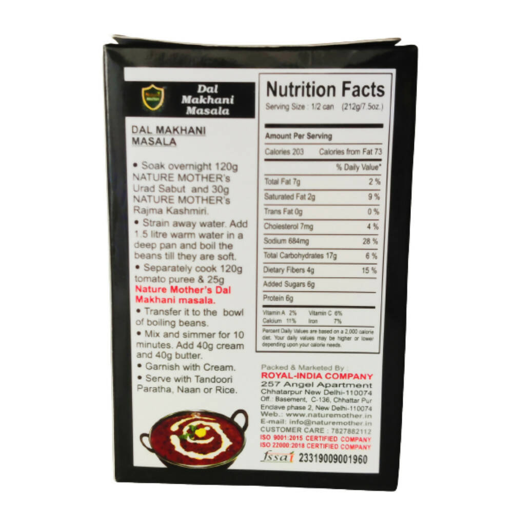Nature Mother Dal Makhani Masala - Swadesiicart