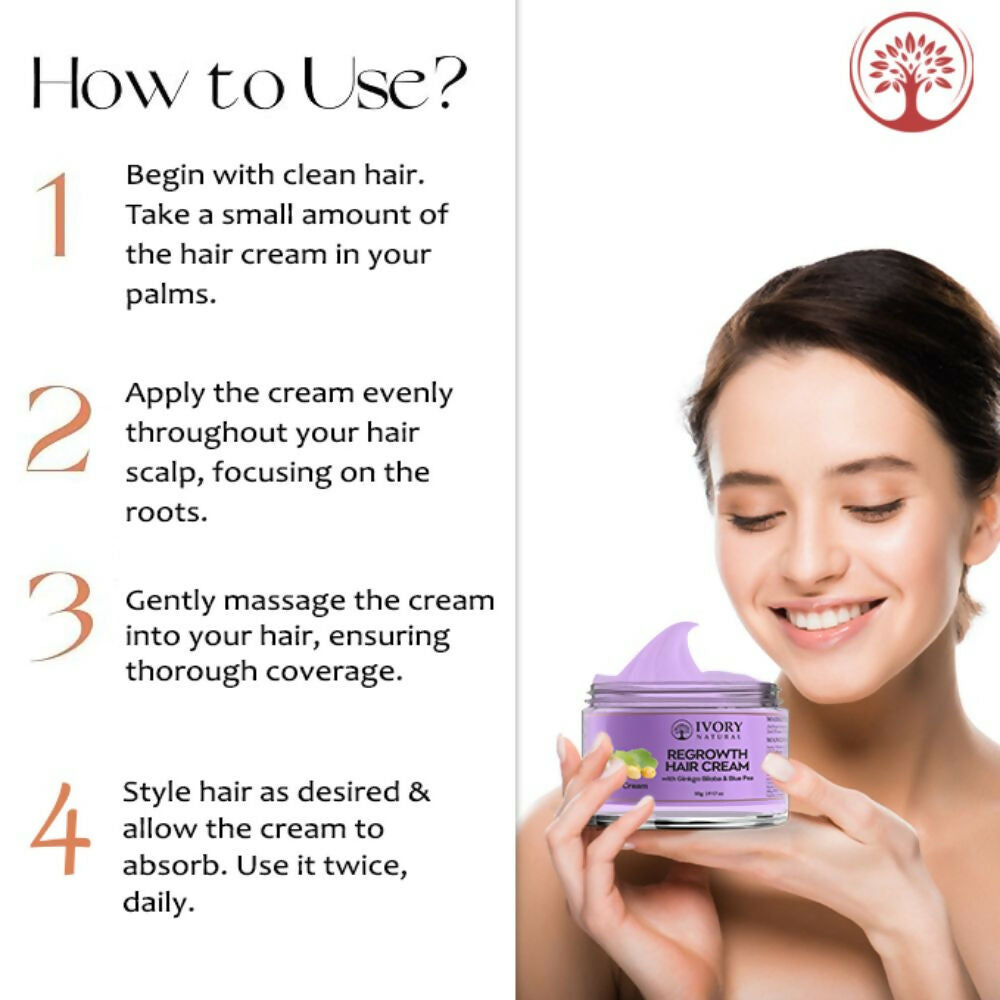 Ivory Natural Hair Growth Cream For Stronger, Healthier Hair | Swadesiicart