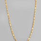 VOJ Gold-Polished Biscuit Chain With Hearts | Swadesiicart