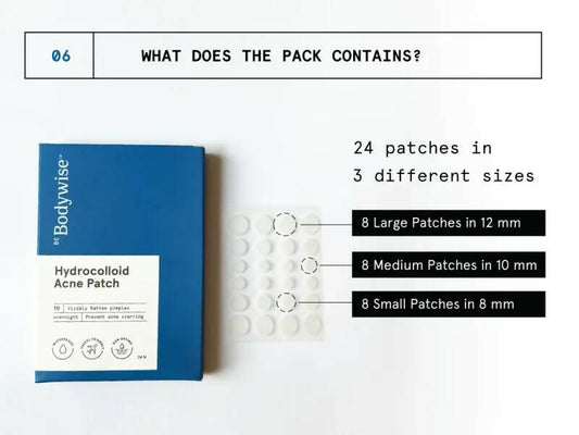 BeBodywise Hydrocolloid Acne Pimple Patch - Swadesiicart