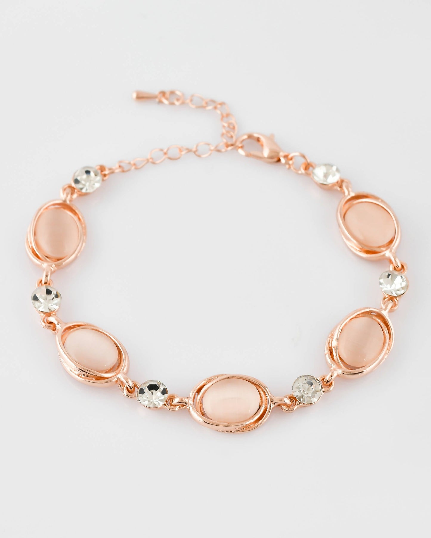 VOJ Stainless Steel Pearl Gold-Polished Bracelet - Swadesiicart
