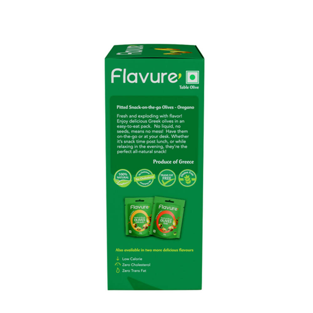 Flavure Snack-On-The-Go Olives Oregano - Swadesiicart