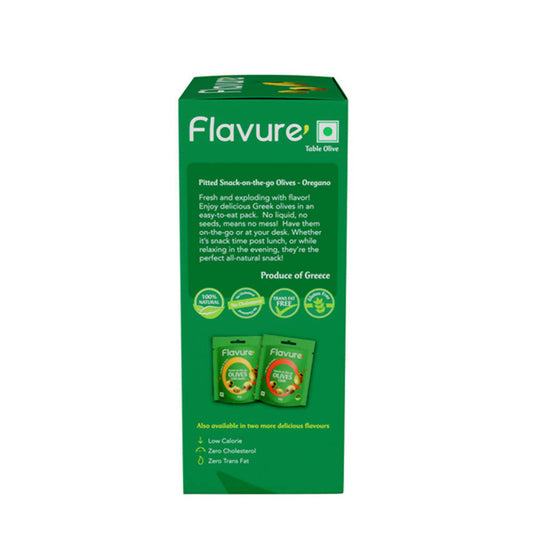 Flavure Snack-On-The-Go Olives Oregano - Swadesiicart