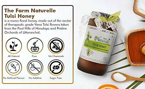 Farm Naturelle Vana Tulsi Honey Forest Flower Honey - Swadesiicart