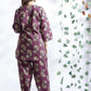 Breathables Wine Butta Cotton Co-Ord Set – Kurta With Straight Pants