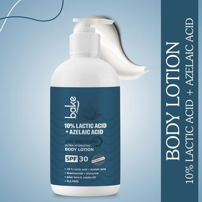 Bake 10% Lactic Acid Body Lotion SPF 30 | Swadesiicart