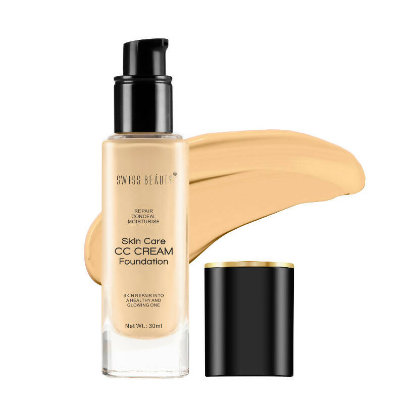 Swiss Beauty Skin Care CC Cream Liquid Foundation - 5 Pale Medium | Swadesiicart