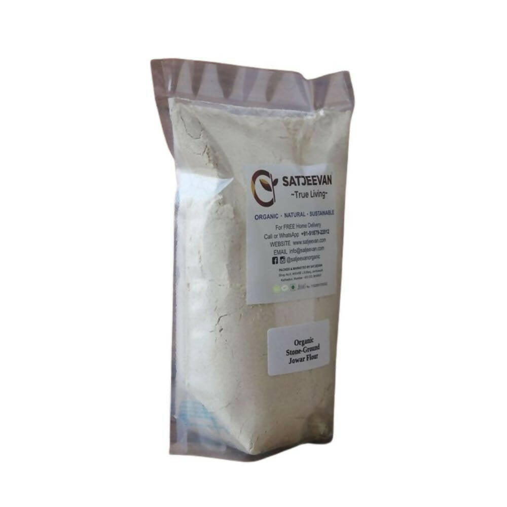 Satjeevan Organic Stone-Ground Jowar Flour - Swadesiicart