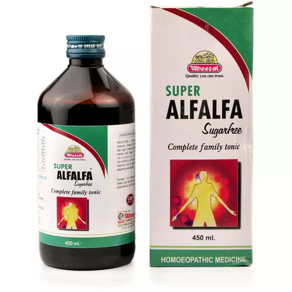 Wheezal Homeopathy Super Alfalfa Sugar Free Tonic - Swadesiicart