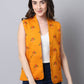 Even Apparels Yellow 100% Viscose Rayon Open Front Gillet (BF009) | Swadesiicart