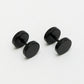 NVR Men's Black Rhodium-Plated Metal Studs Earring - Swadesiicart