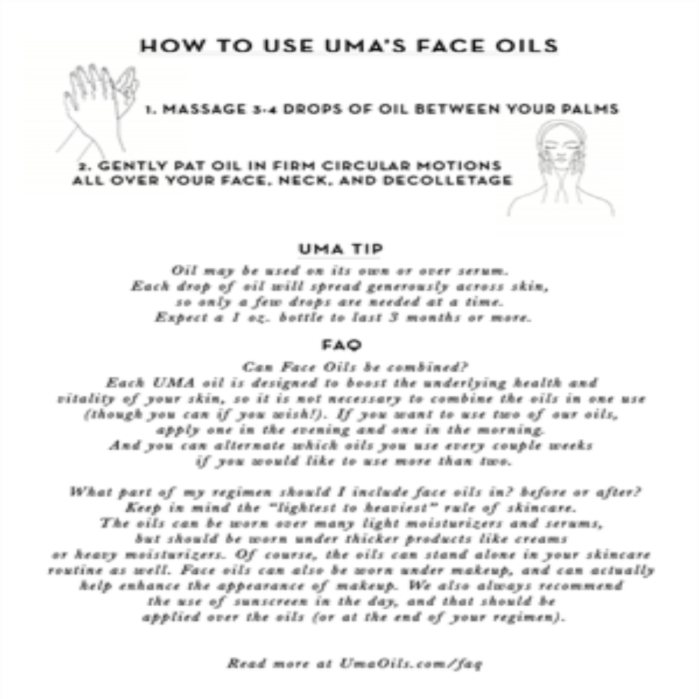 UMA Ultimate Brightening Face Oil
