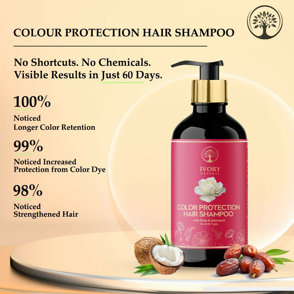 Ivory Natural Color Protection Hair Shampoo - Natural Solution For Coloured Hair | Swadesiicart